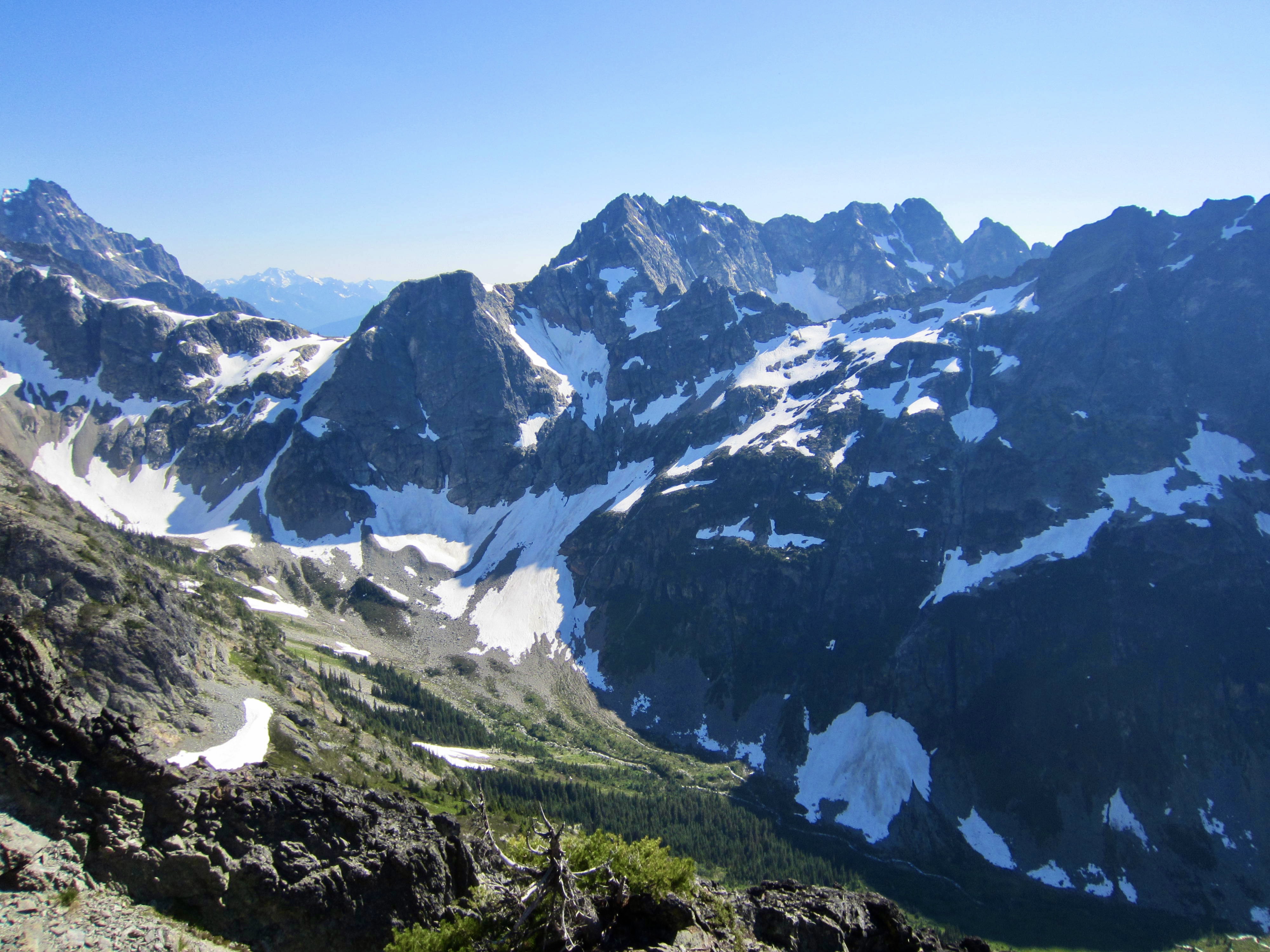 rocky mountains with mount logan