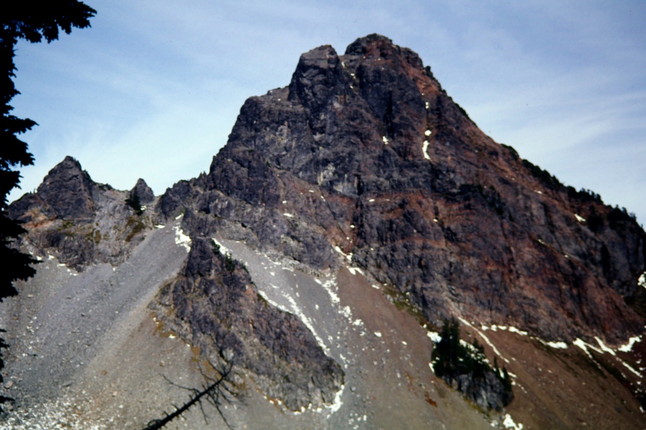 Mt Thomson as seen from Bumblebee Pass in the Snoqualmie Mountains