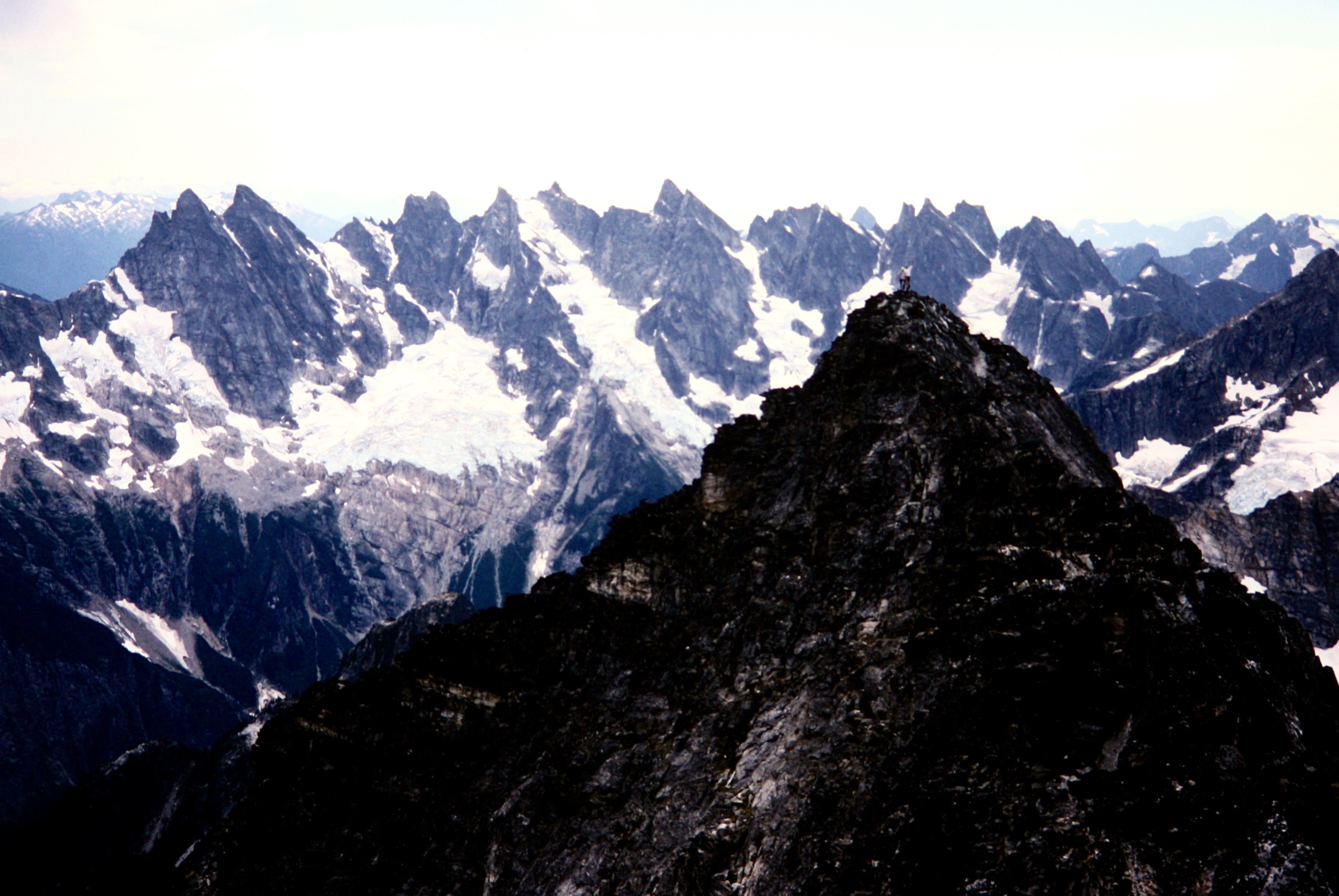 entire Southern Picket Range as seen from the summit of Luna Peak in the Northern Pickets