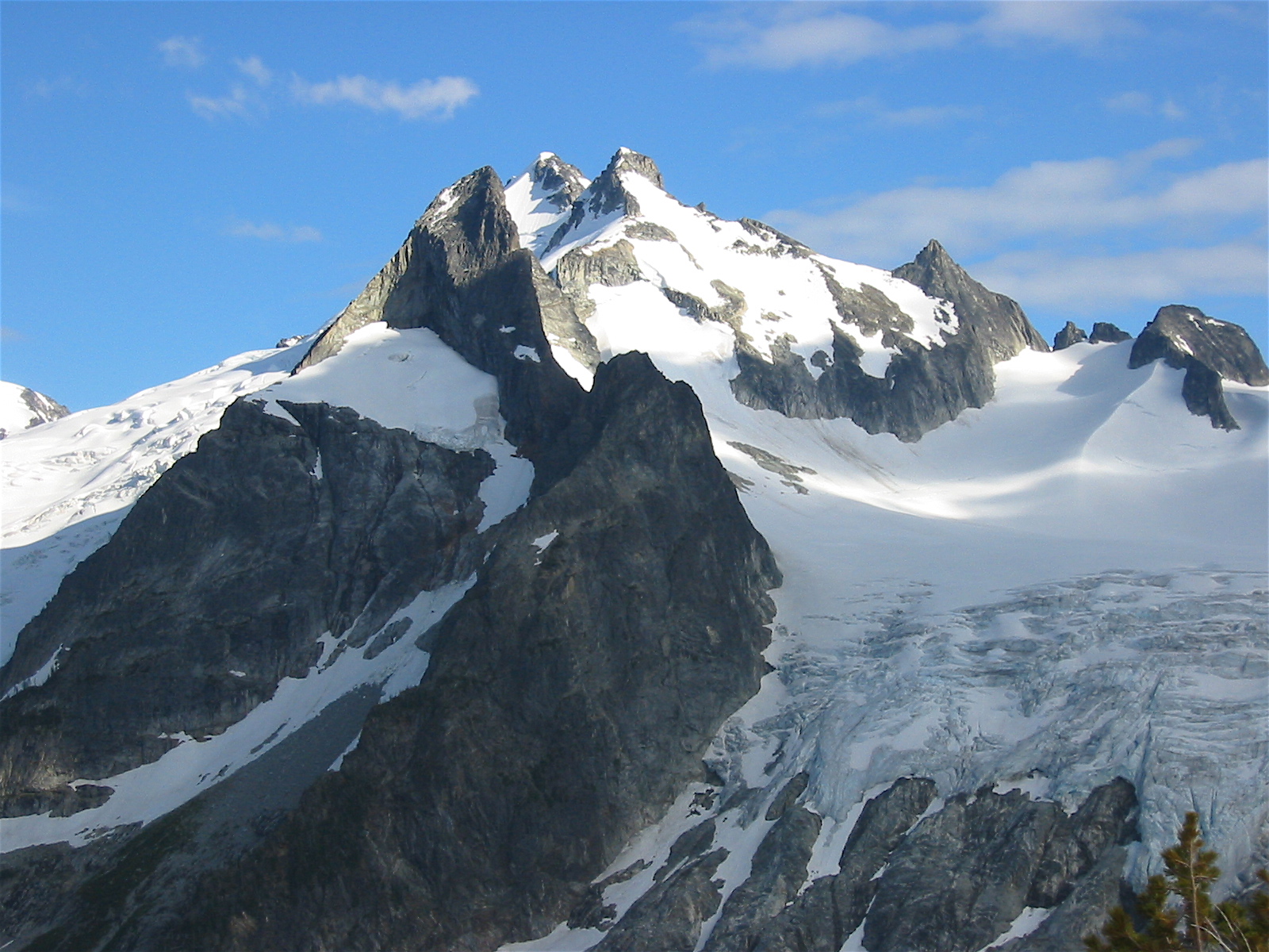 Dome Peak fills the frame as seen from White Rocks Lakes in the Glacier Peak Wilderness
