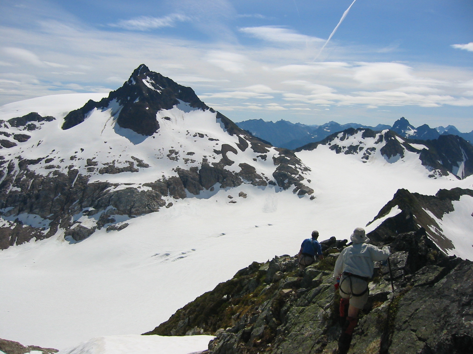 Sentinel Peak as seen from Hoch Joch Spitz summit