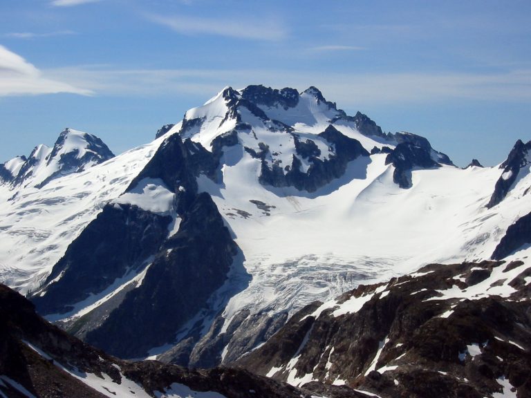 Dome Peak dominates the view from Hoch Joch Spitz in the Glacier Peak Wilderness