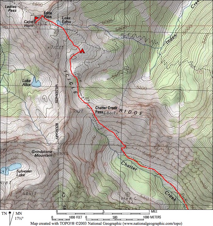 Cape Horn via Chatter Creek Pass—Lake Edna—Northeast Ridge (Chiwaukum ...