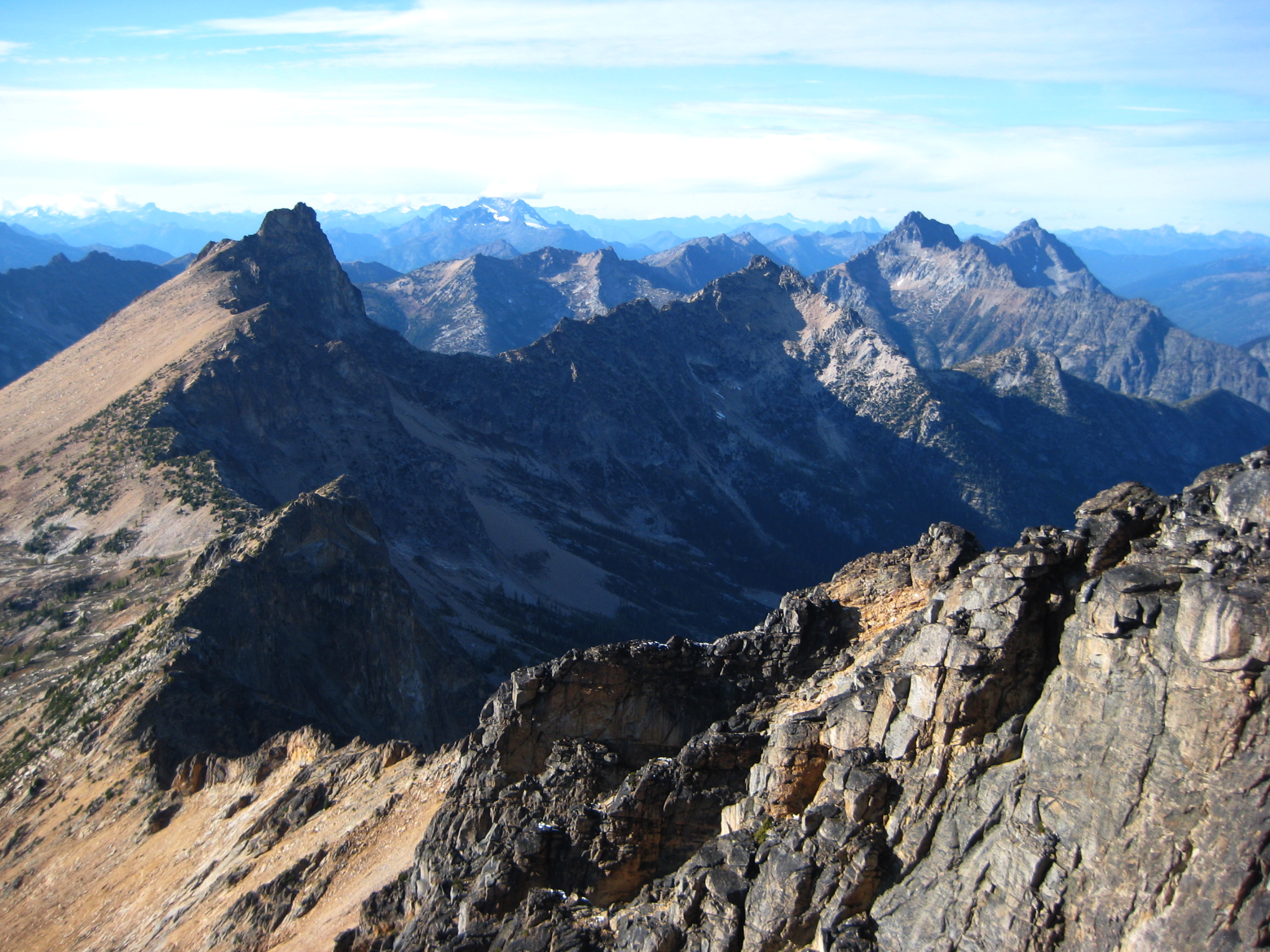 Golden Horn, Azurite Peak, and Mt Ballard in the Upper Methow Mountains