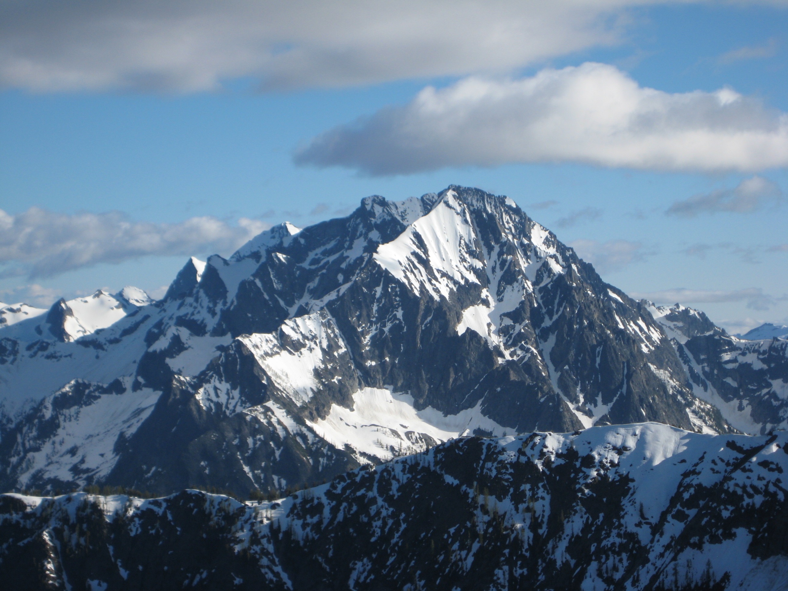 Mt Fernow in the Glacier PEak Wilderness as seen from Black Tower in the Stehekin Mountains
