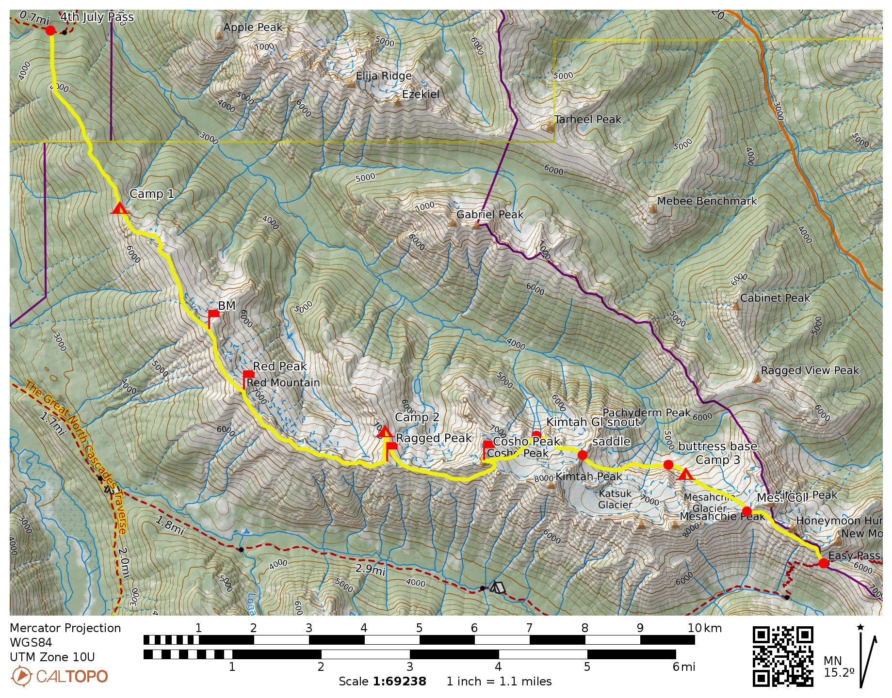 Ragged Ridge Traverse: Fourth of July Pass to Easy Pass + Red Mtn ...