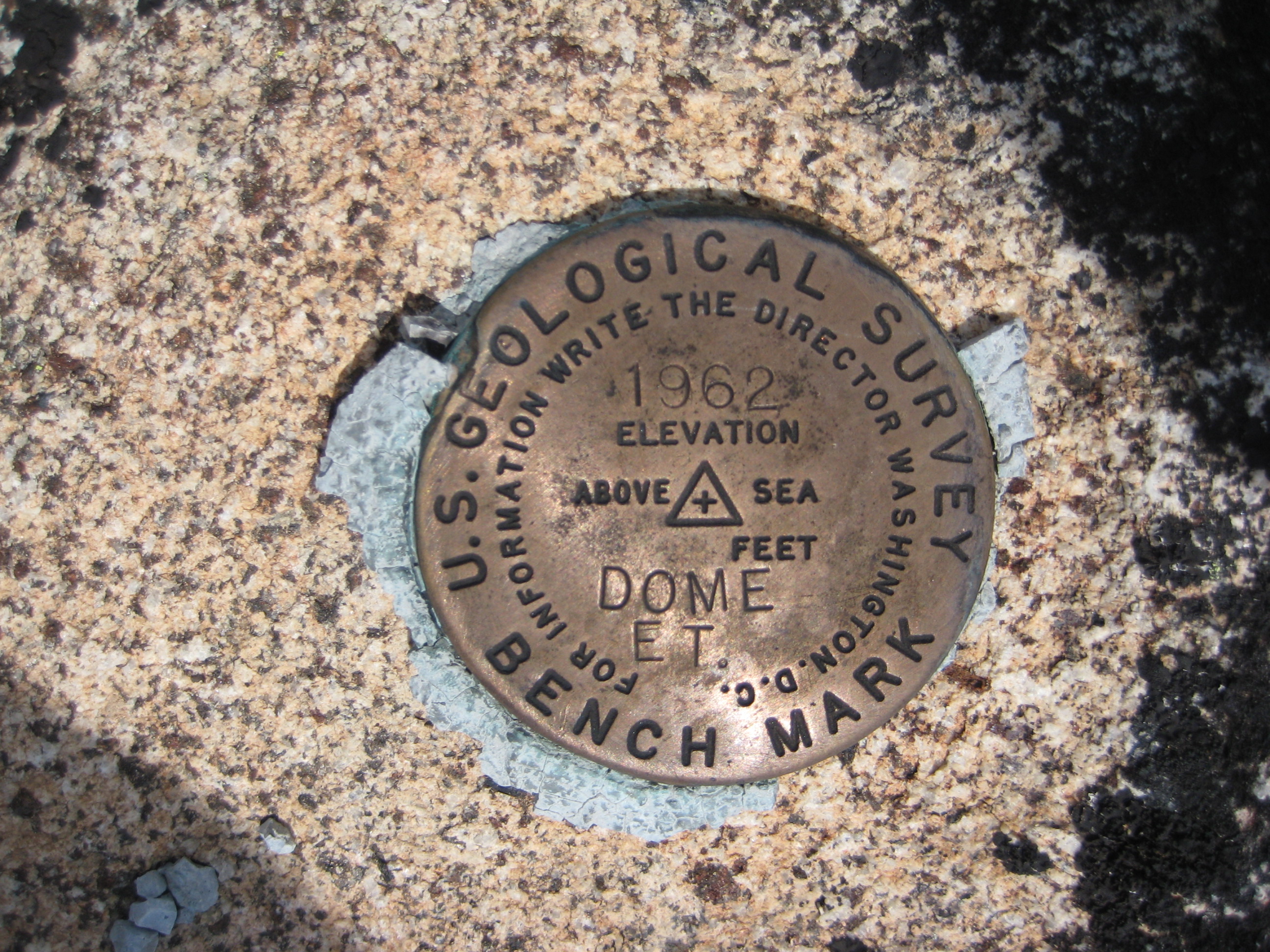 Geological Survery Bench Mark on Dome Peak in the Glacier Peak Wilderness