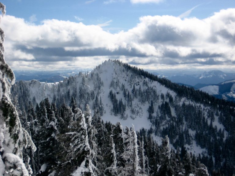 View of Mt Margaret from summit of Mt Laura in the Keechelus Mountains