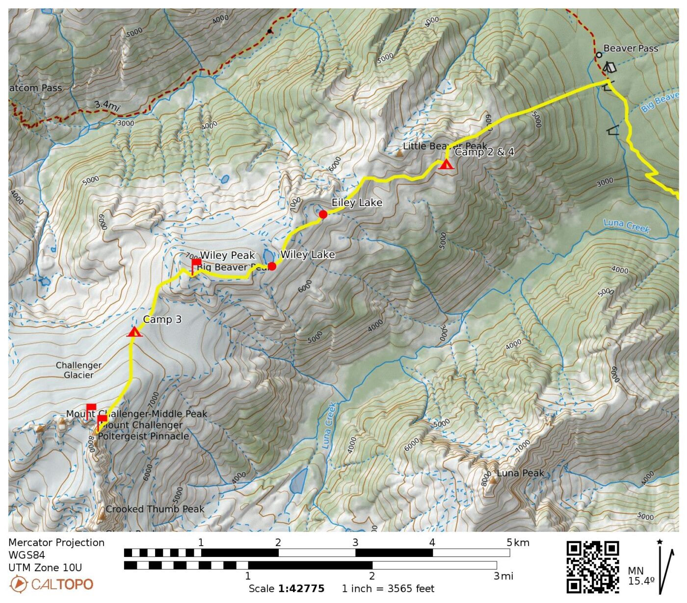 Mt Challenger + Challenger Pinnacle + Crooked Thumb Peak Attempt via ...