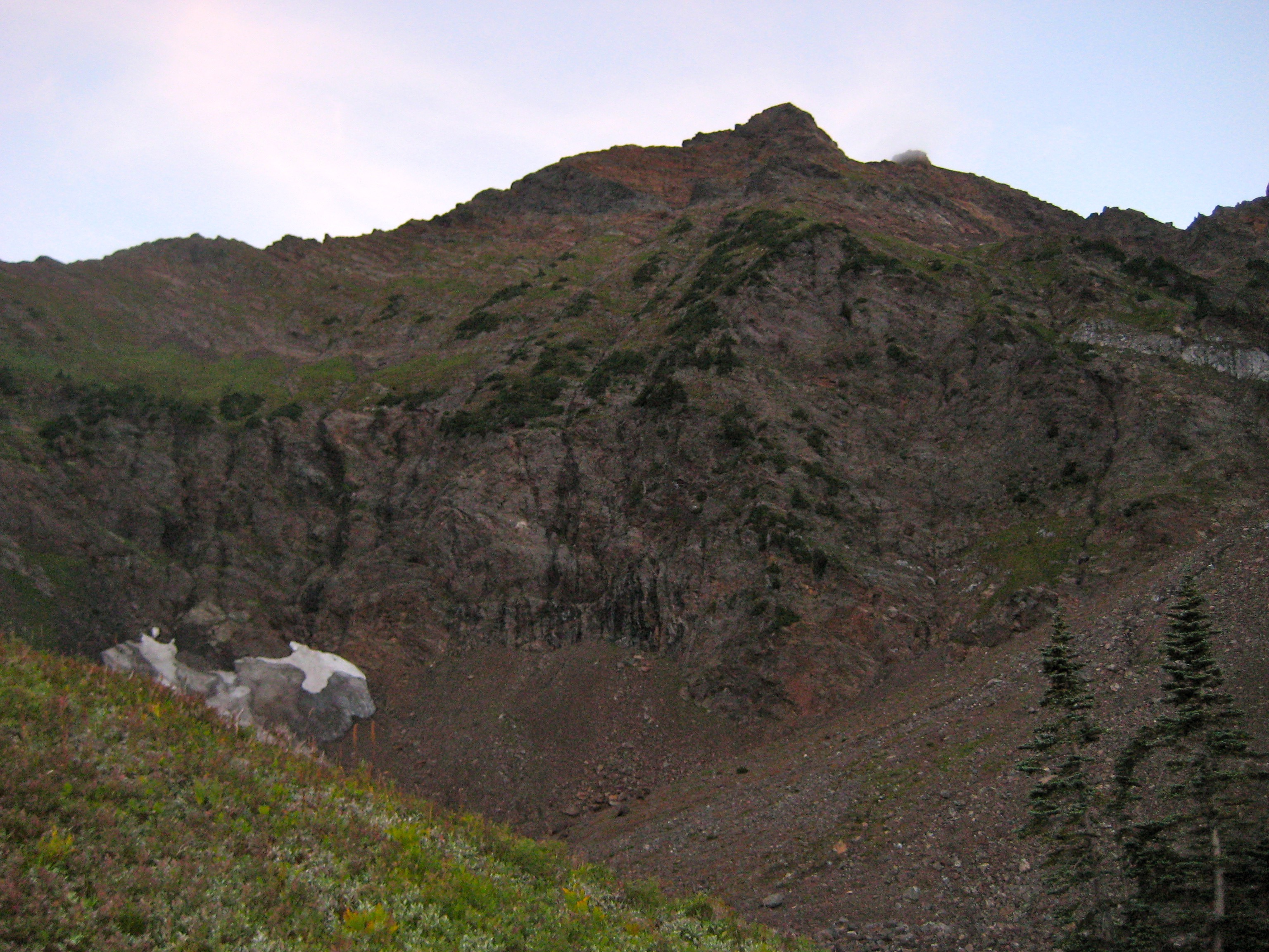 Welch Peak as seen from Williamson Lake in the Cheam Range