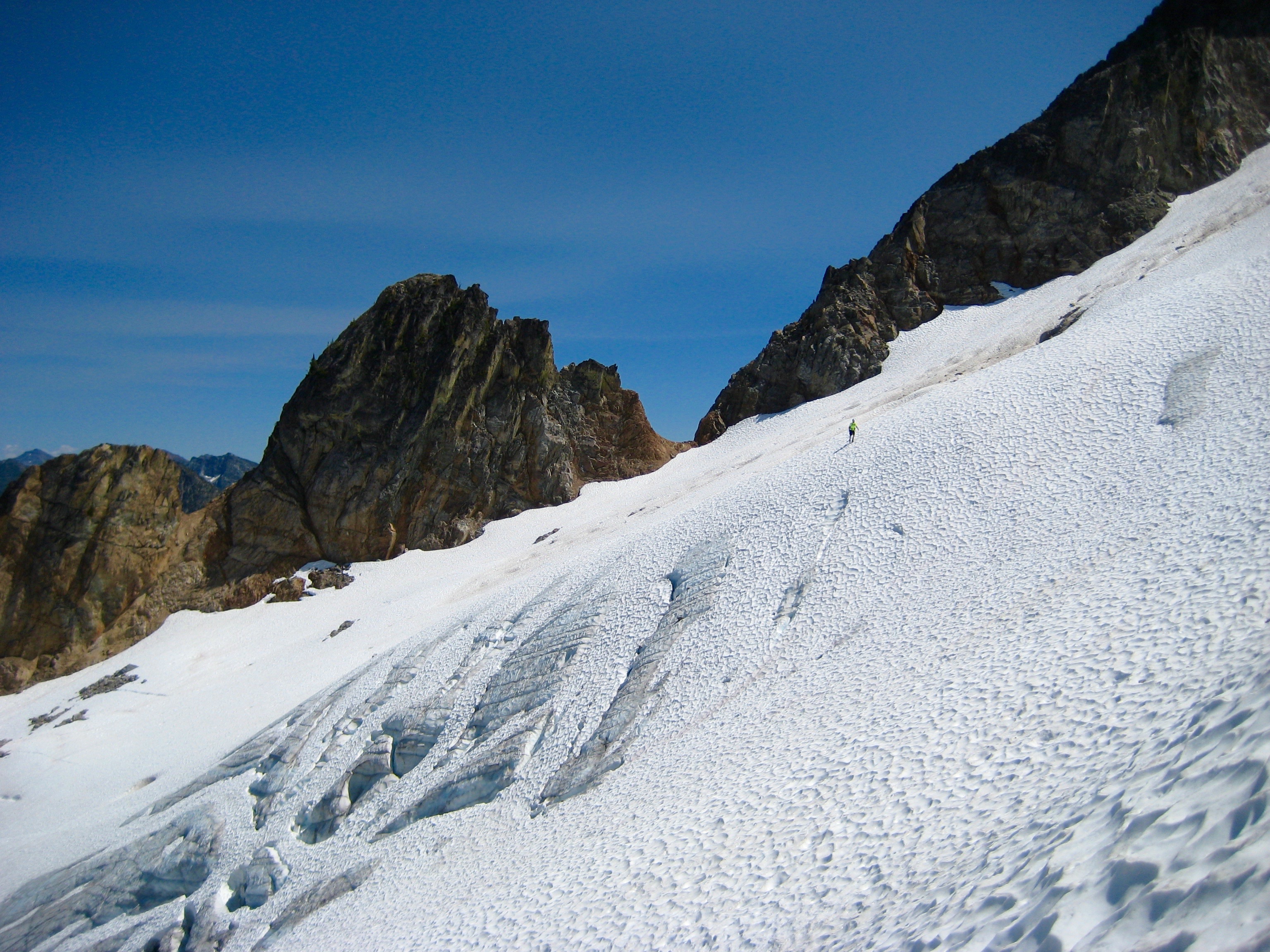 Middle Sandalee Glacier on the shoulder of McGregor Mountain in the Stehekin Mountains