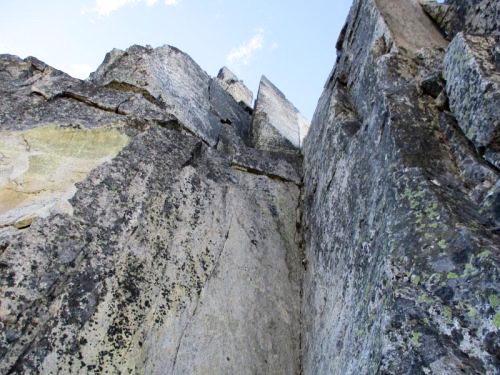 rock slab Dihedral In Bear Mountain Summit Pinnacle in the American Chilliwack Mountains