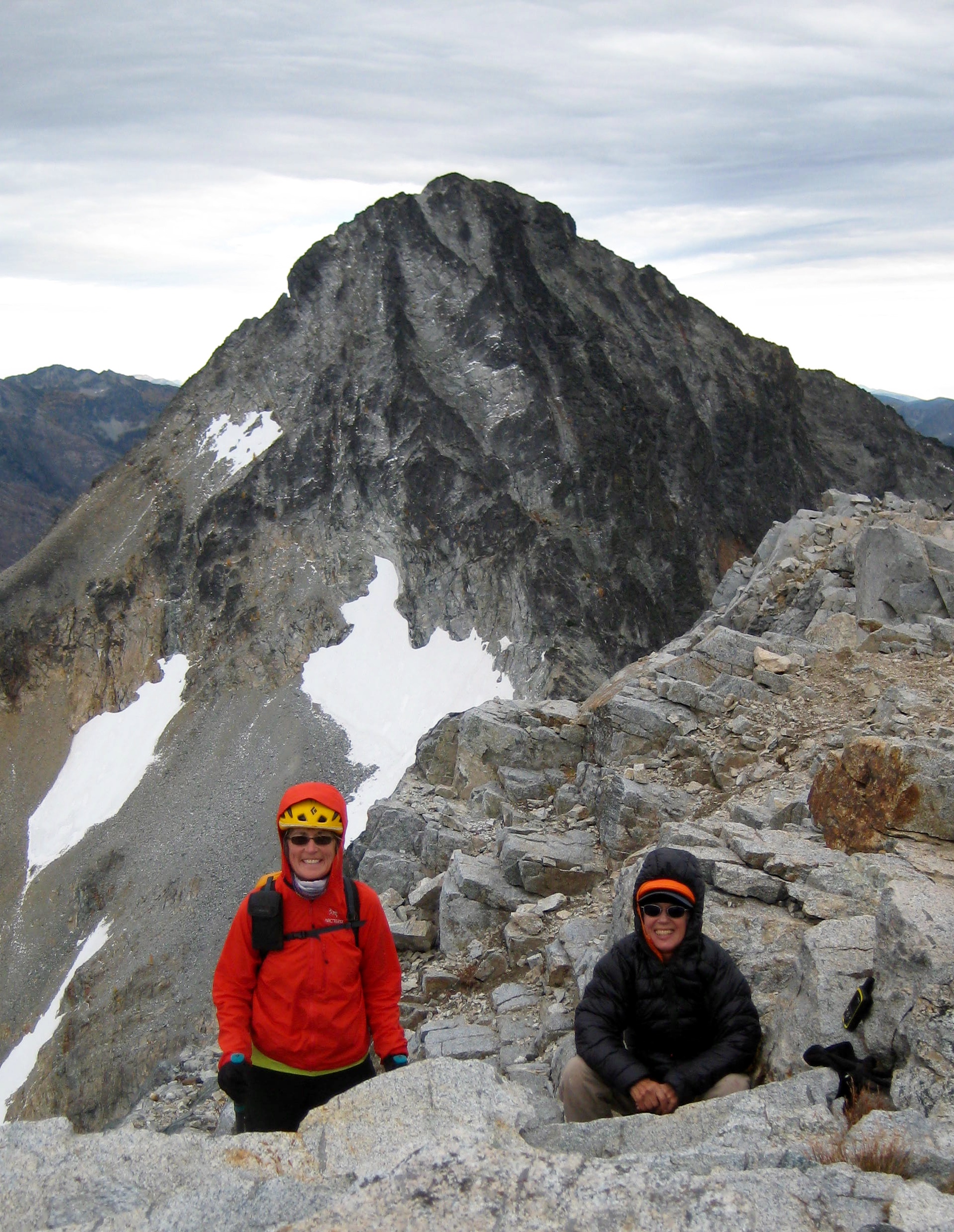 mountain climbers on the summit of North Spectacle Butte in the Entiat Mountains