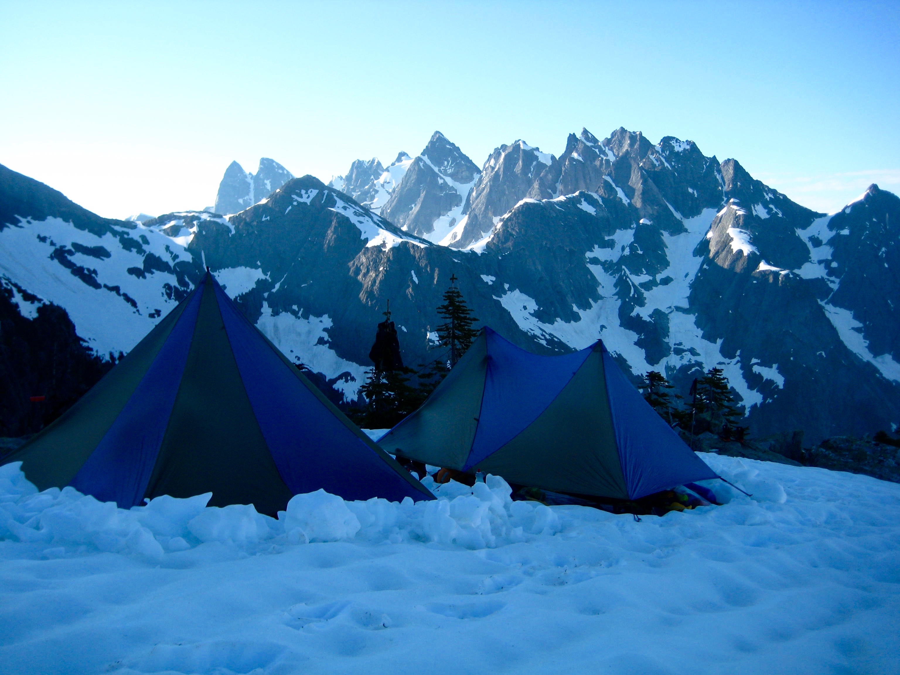 climbers camp above Pickell Pass