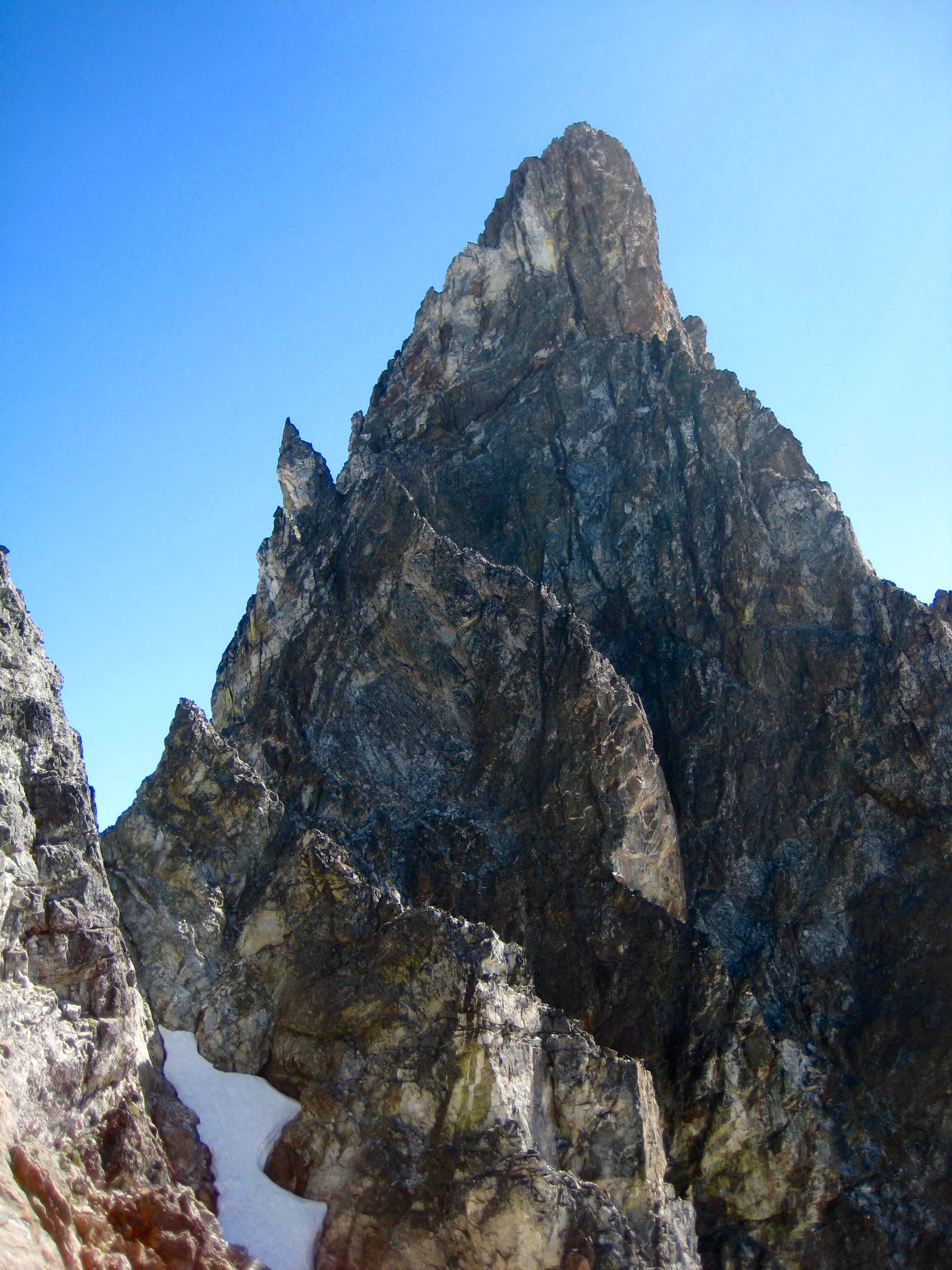 Summit of Hard Mox Peak as seen from the East Ledges