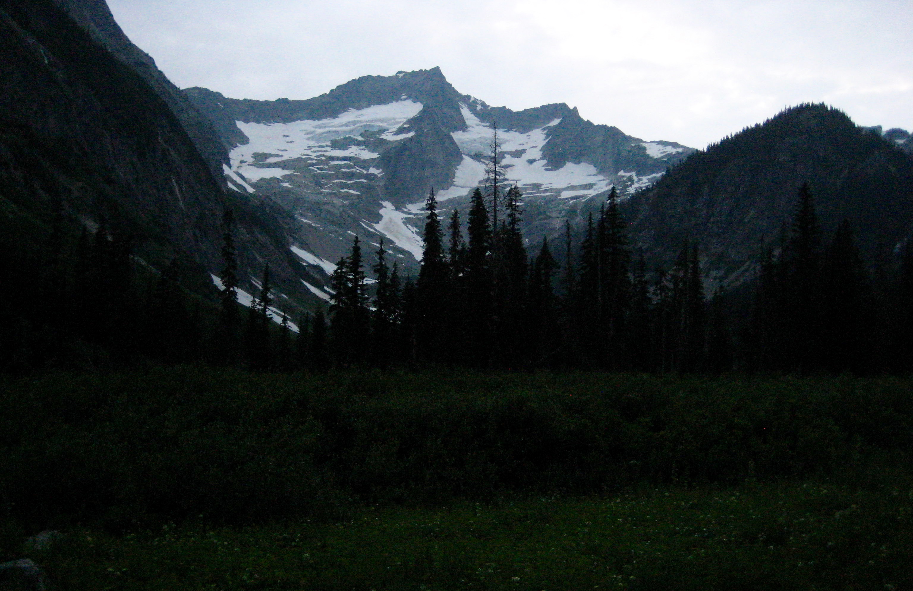 evening light on Mt Buckner in the North Cascades