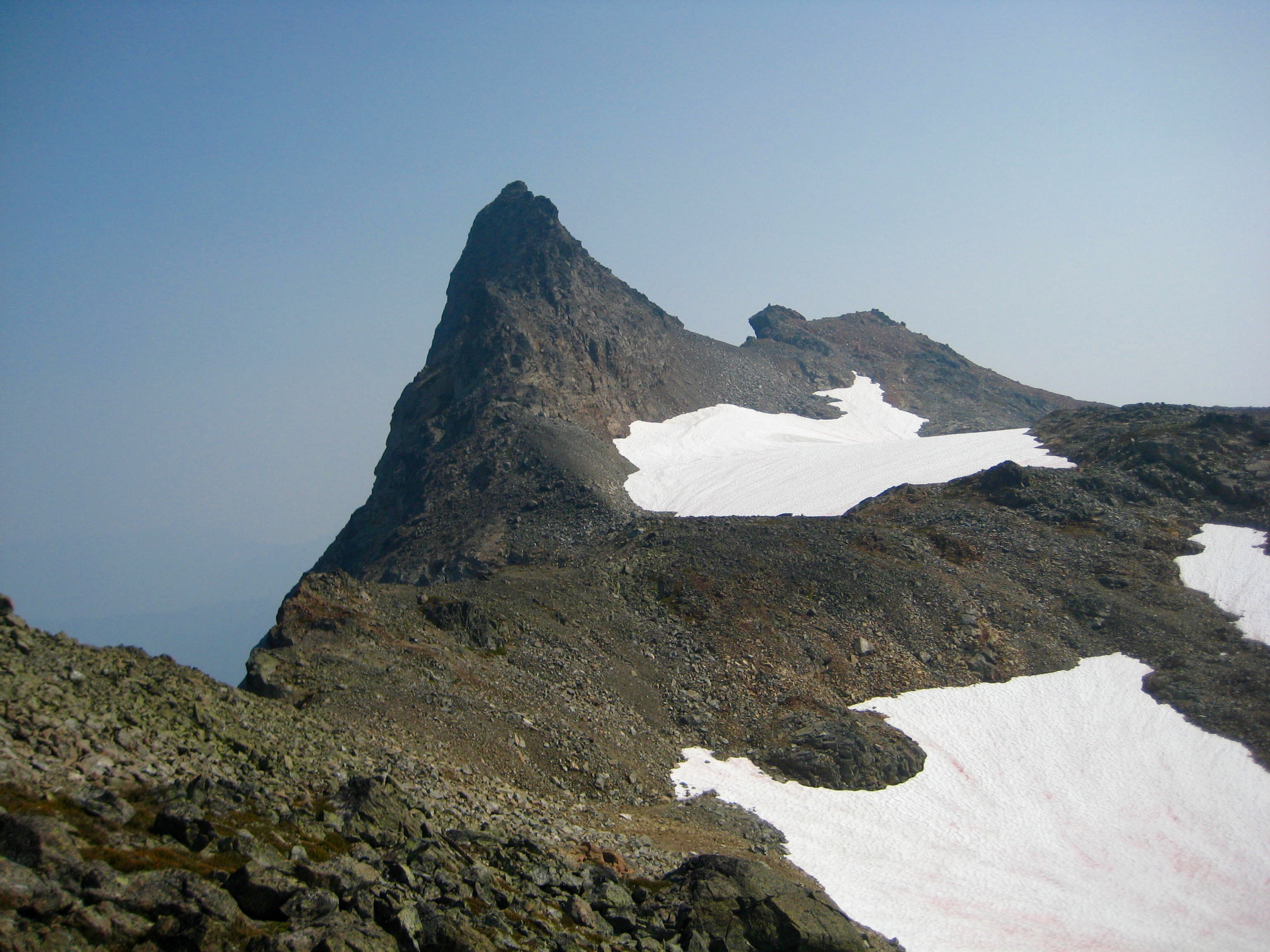 Stewart Peak in the Cheam Range as seen from Baby Munday Lake