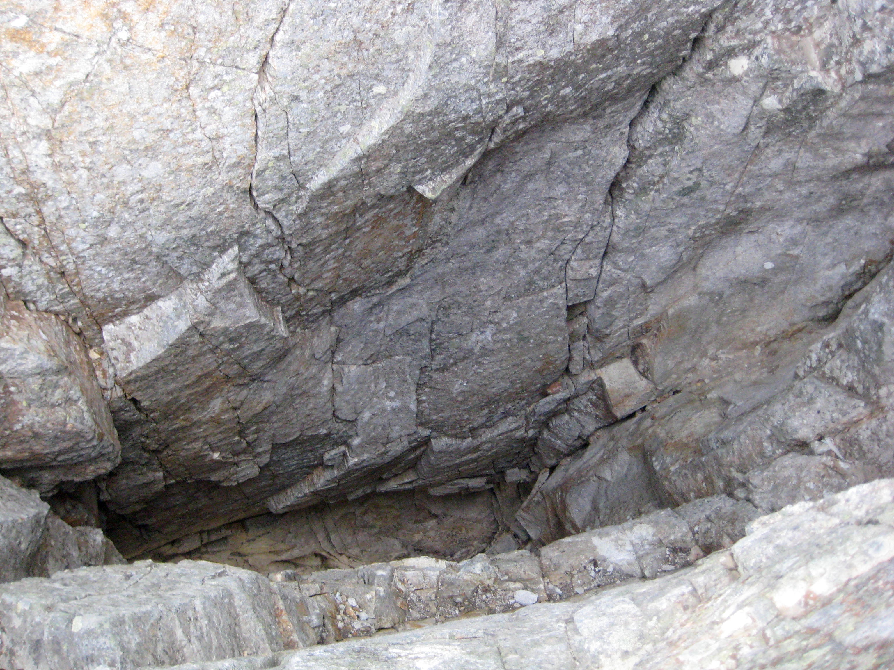 large rock shaft high on the North Ridge of Bear Mountain in the American Chilliwacks