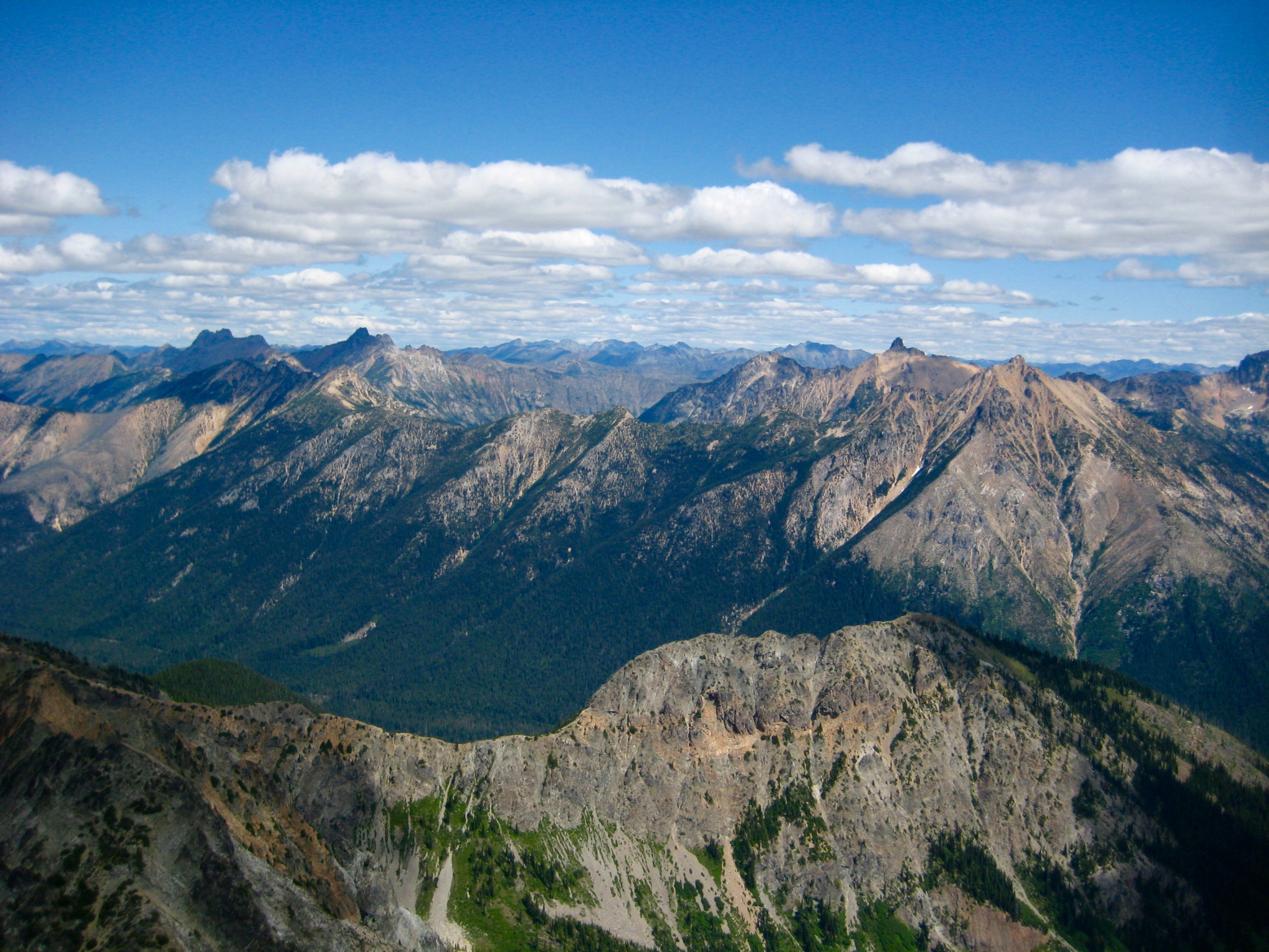 Upper Methow Mountains From Fisher Peak Summit