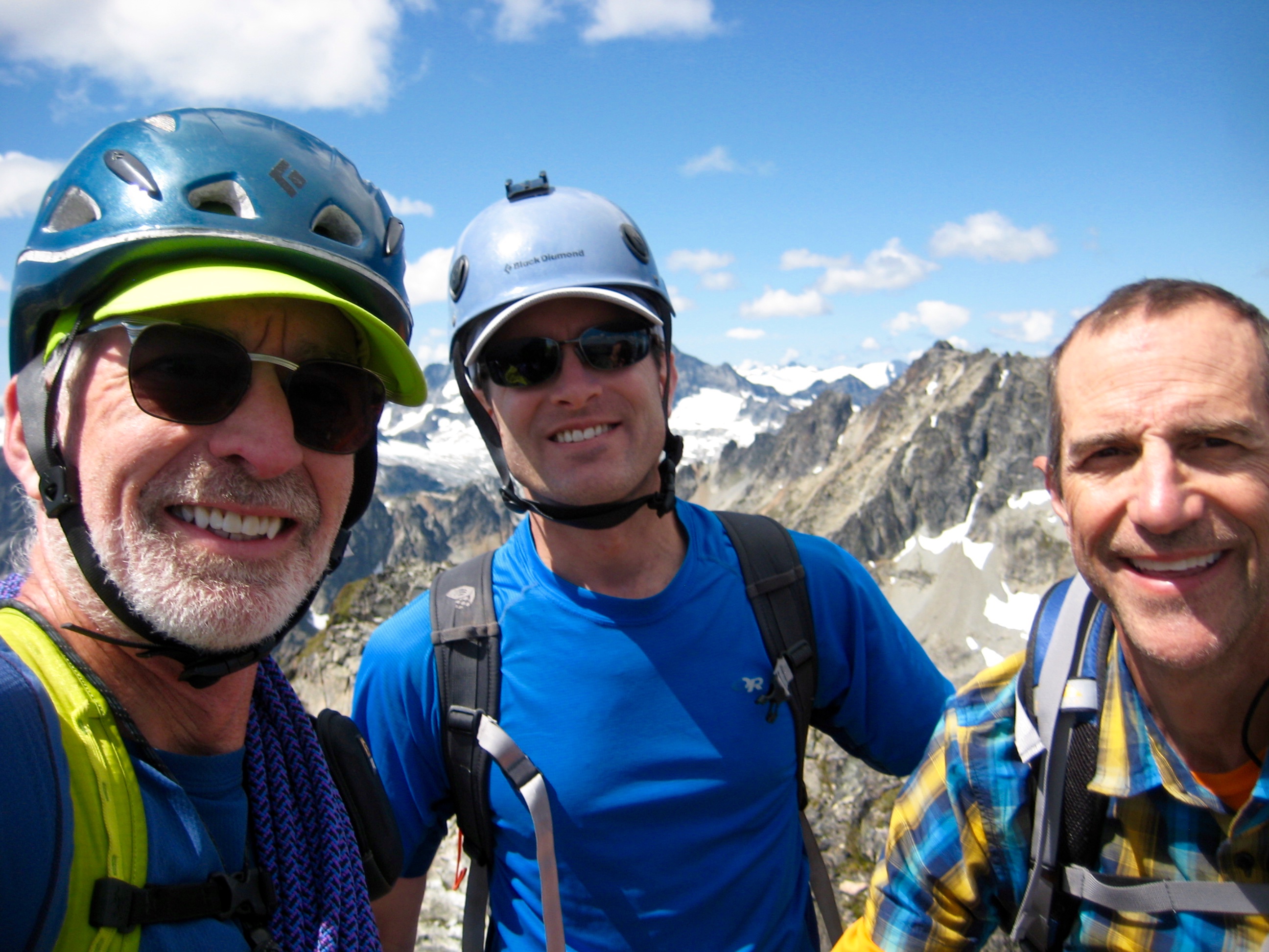 Closeup of climbers on Fisher Peak Summit