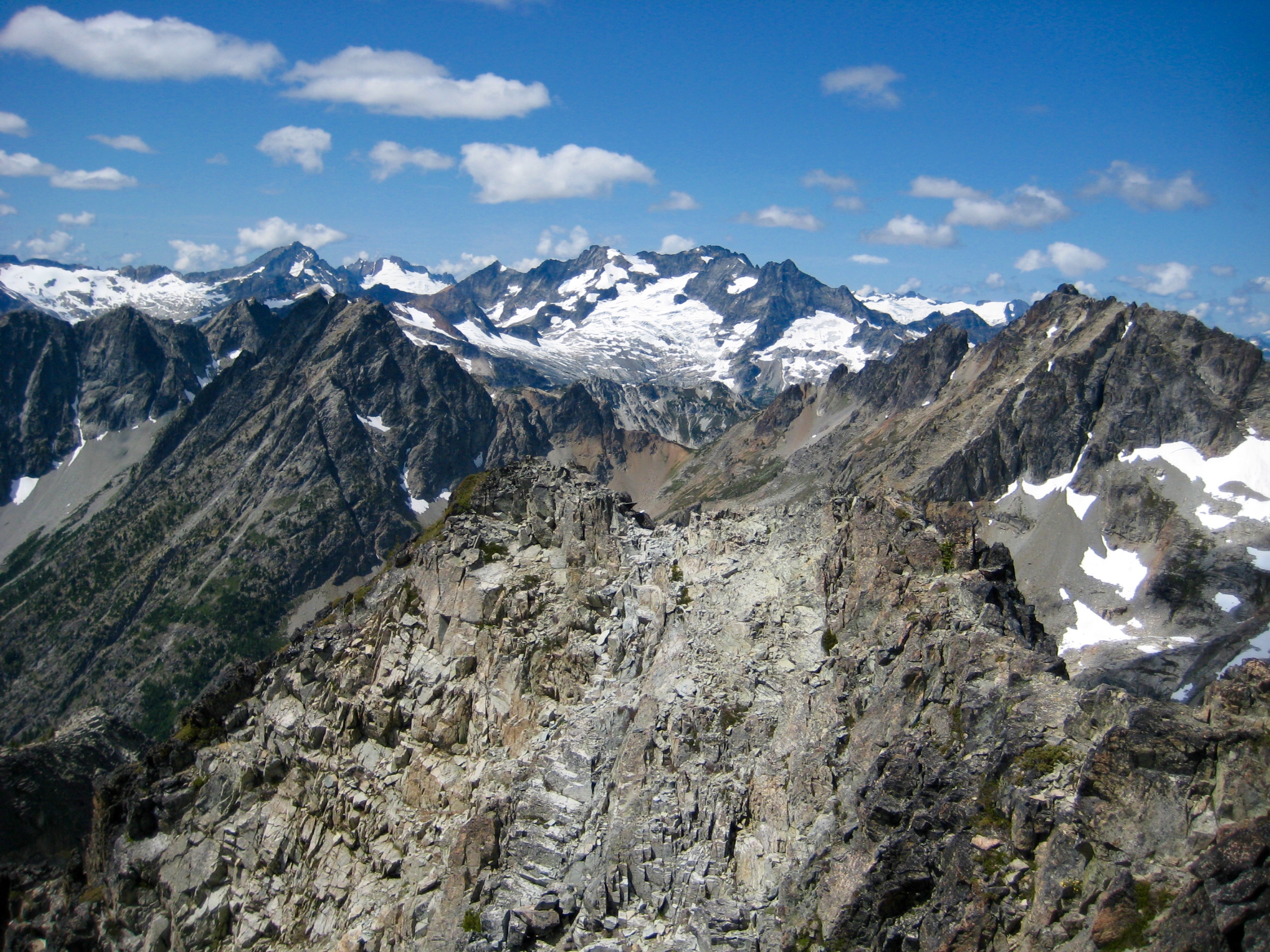 Mt Logan From Fisher Peak Summit