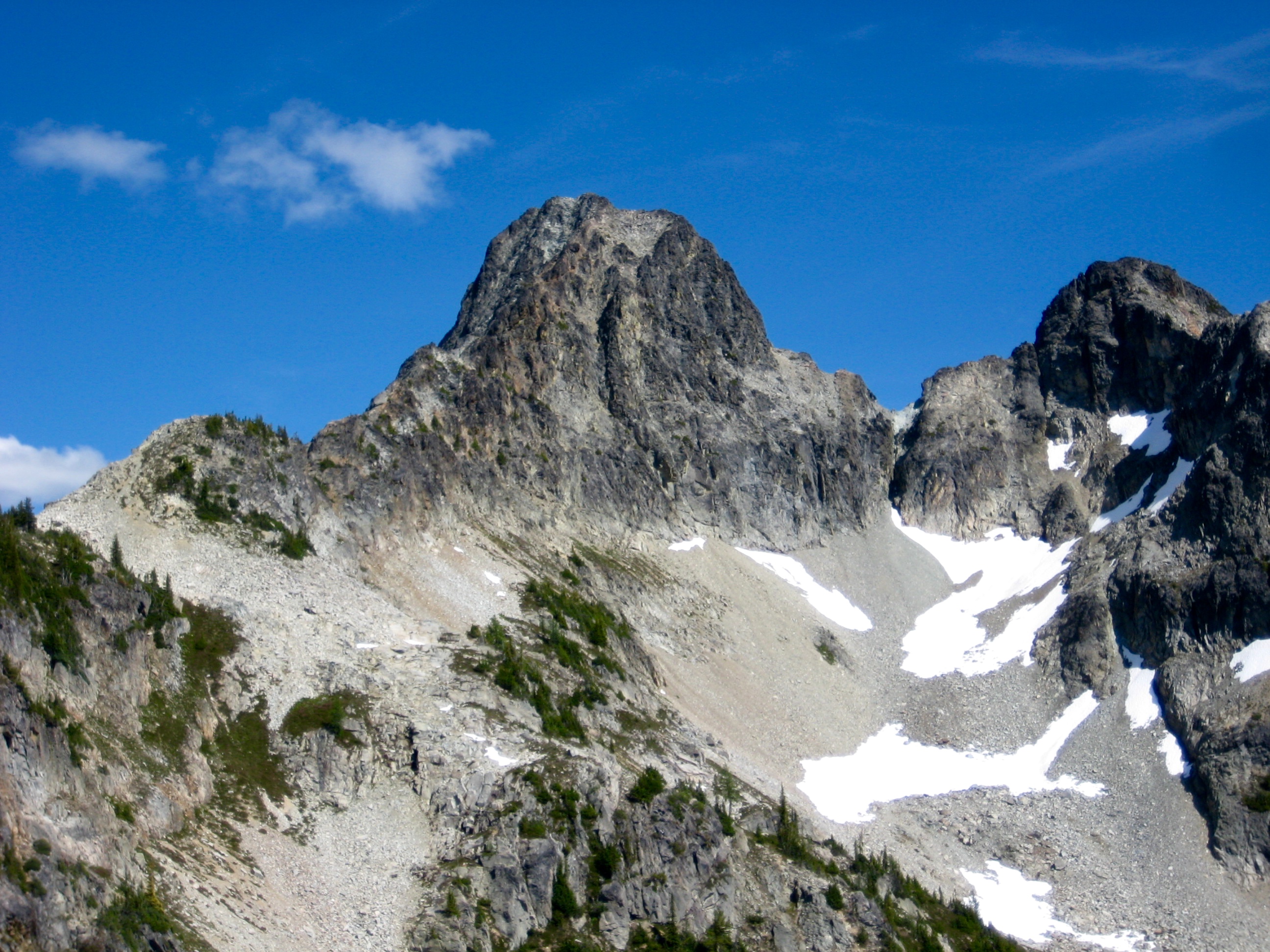 View of Fisher Peak from Upper Silent Lake
