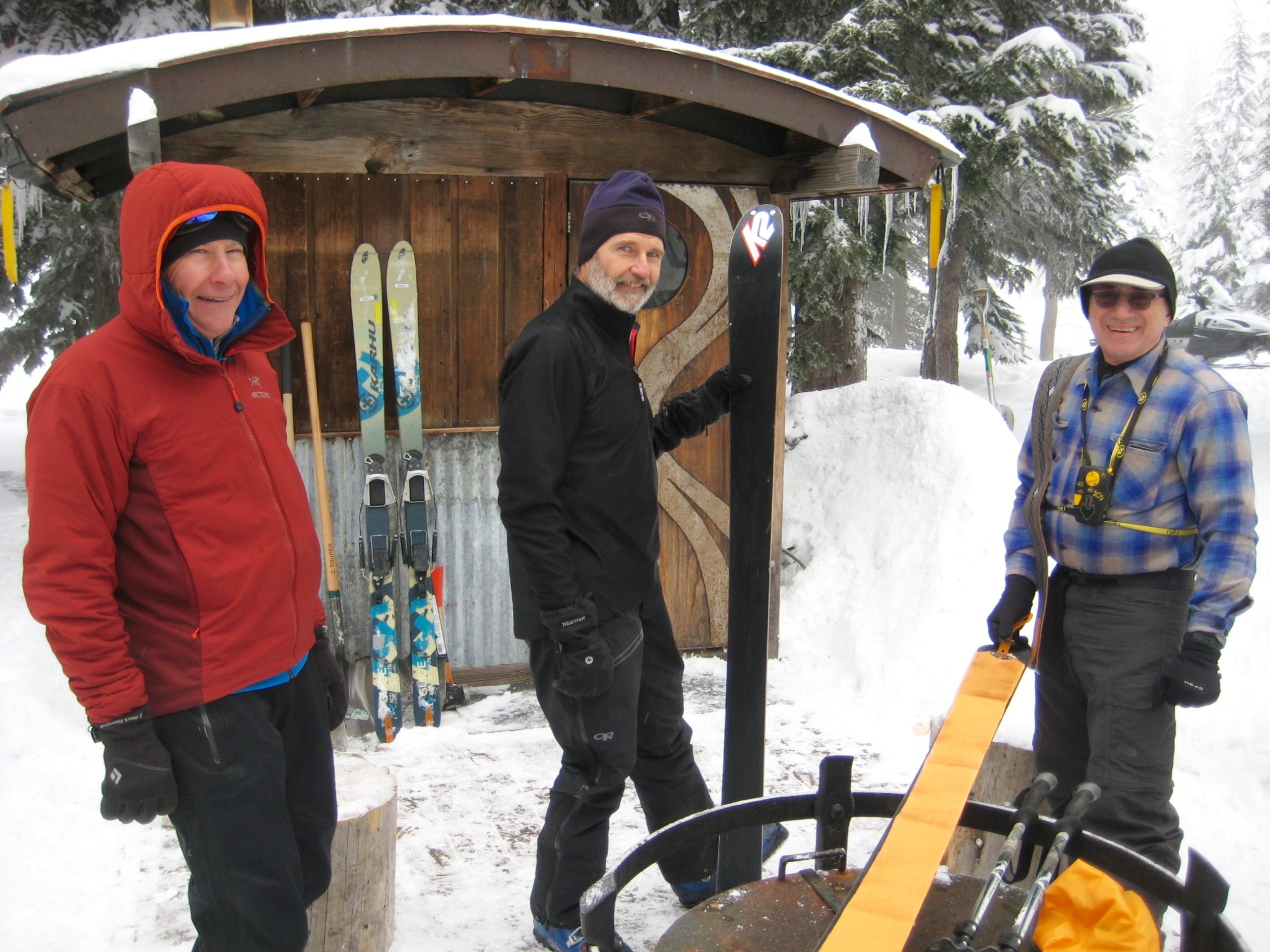 Doug, Greg, and Tony at Three Creek Camp in Three Sisters Wilderness