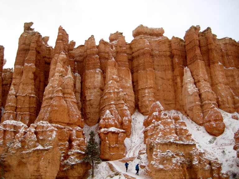 Bizarre Limestone & Siltstone Hoodoos Alongside the Queens Garden -- Peekaboo -- Navajo Figure 8 Loop Trail in Bryce Canyon National Park